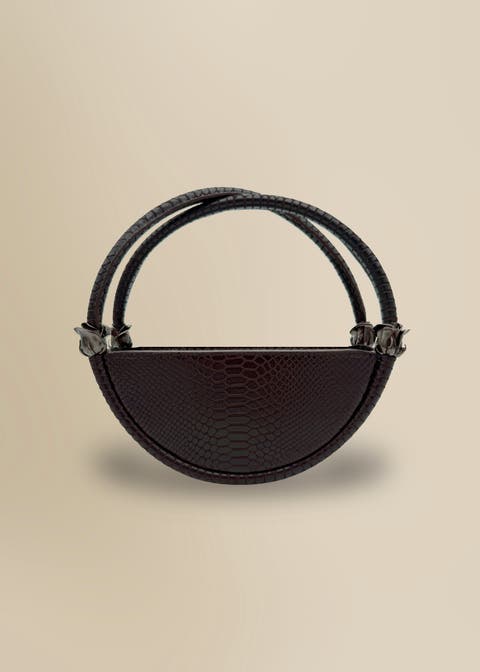 World Bag Petite Elegant Structured Italian Leather Handbag