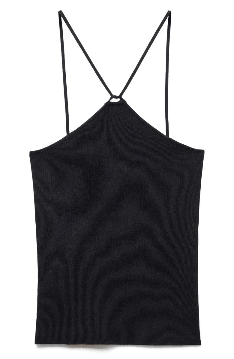 MANGO Twist Neck Knit Top, Alternate, color,