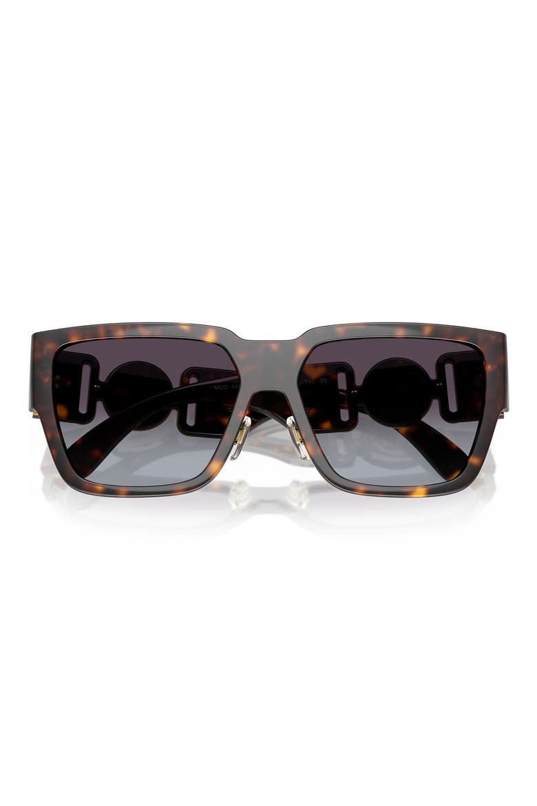 Biggie 57mm Rectangular Sunglasses, Alternate, color, HAVANA