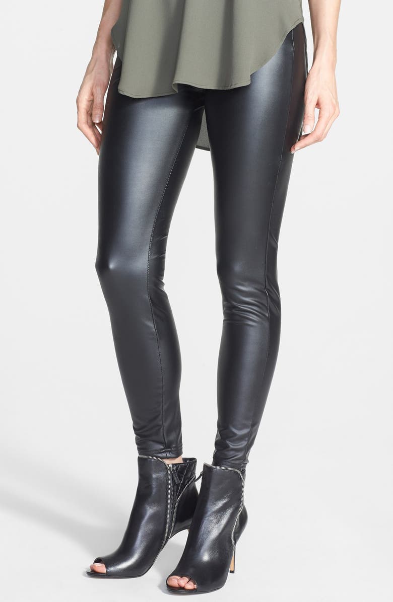 Hue 'Leatherette' Leggings, Main, color, 