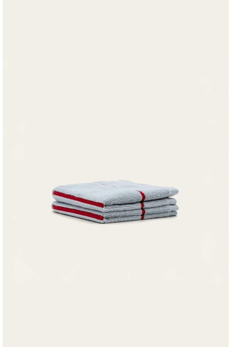 Deia 2-Piece Washcloth Set, Alternate, color, Sky & Tomato