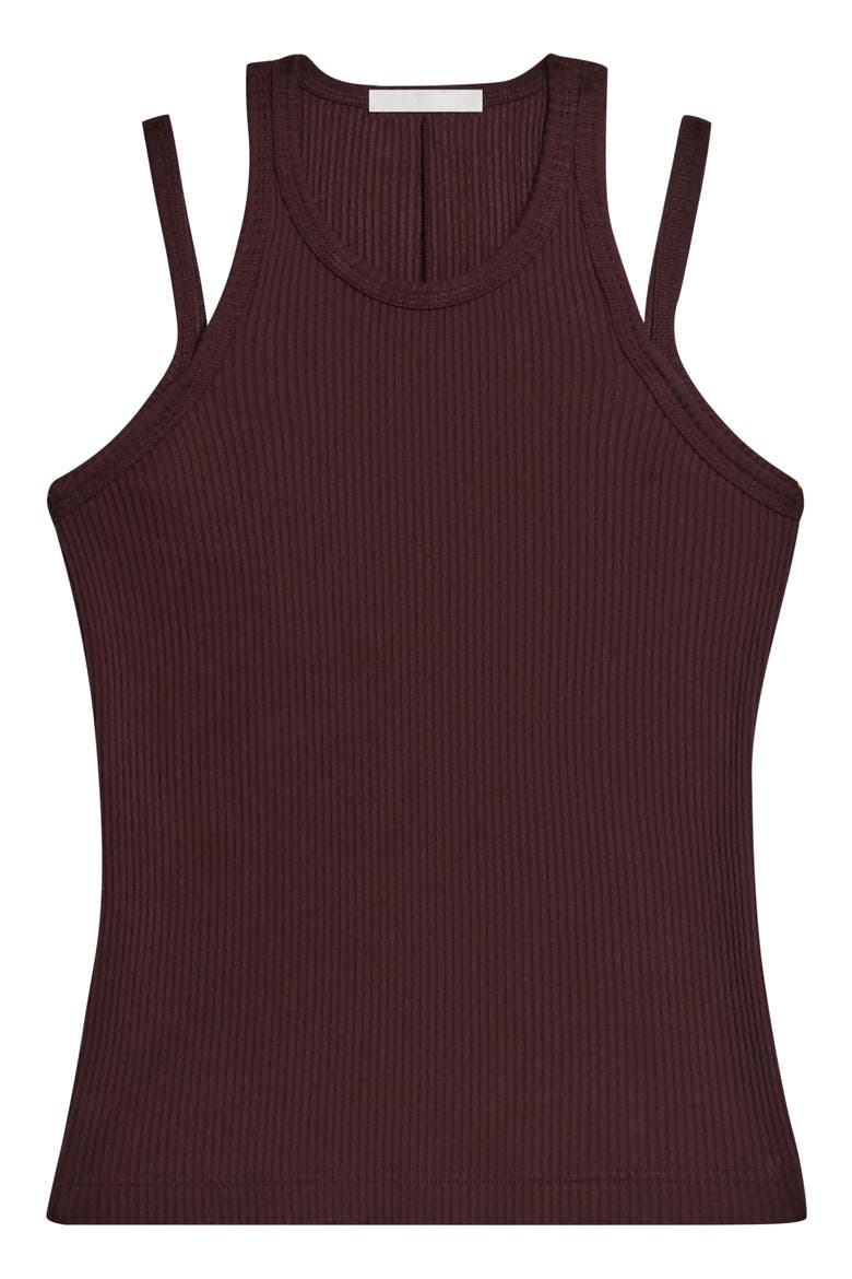 Rib Racer Strap Tank, Alternate, color, MAHOGANY