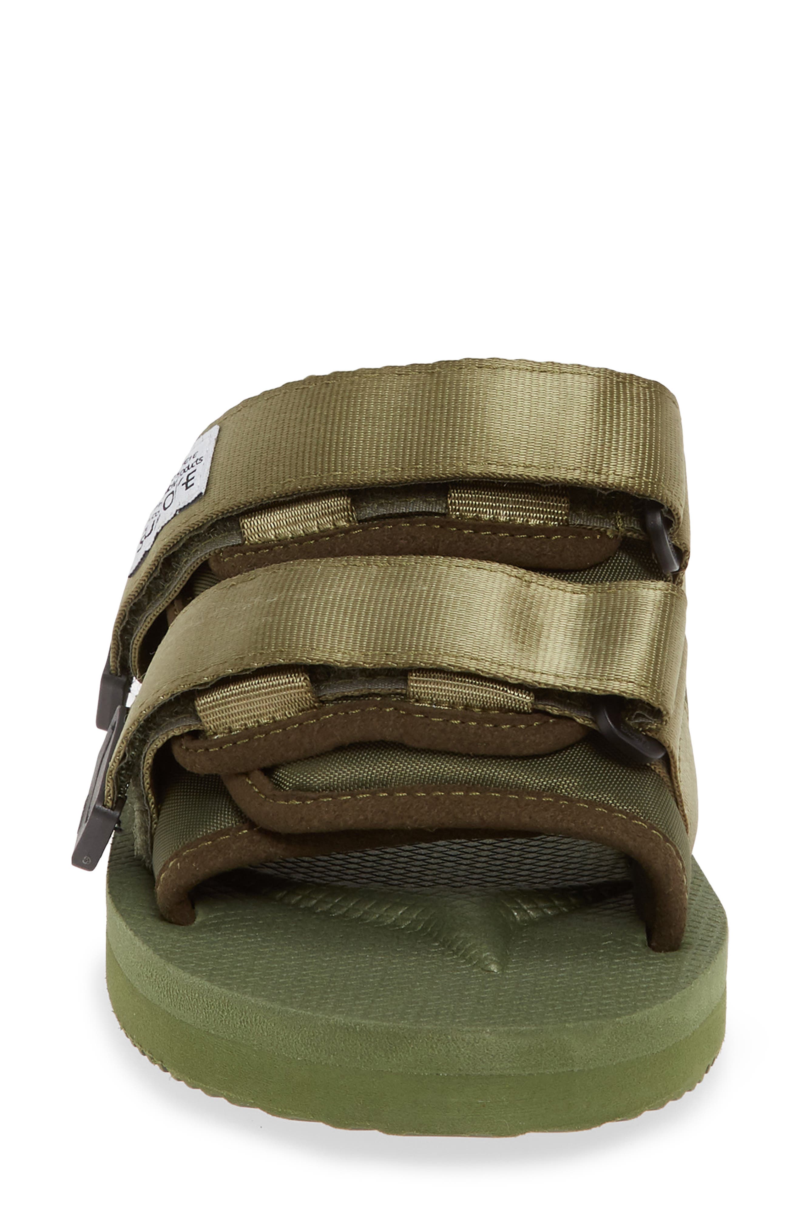 Moto Cab Slide Sandal, Alternate, color, OLIVE