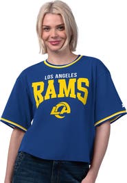 STARTER Women's Starter Royal Los Angeles Rams Ace Cropped T-Shirt