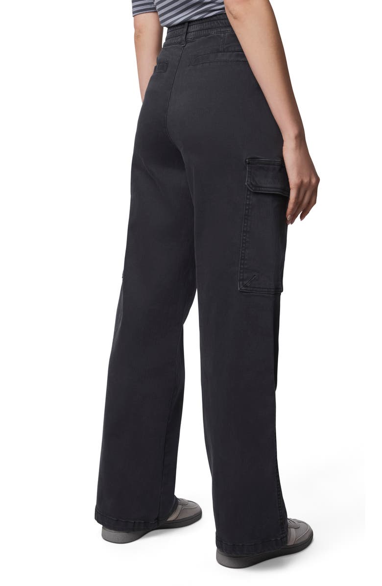 Splendid Ottilie Cotton Blend Cargo Pants, Alternate, color, Lead Black
