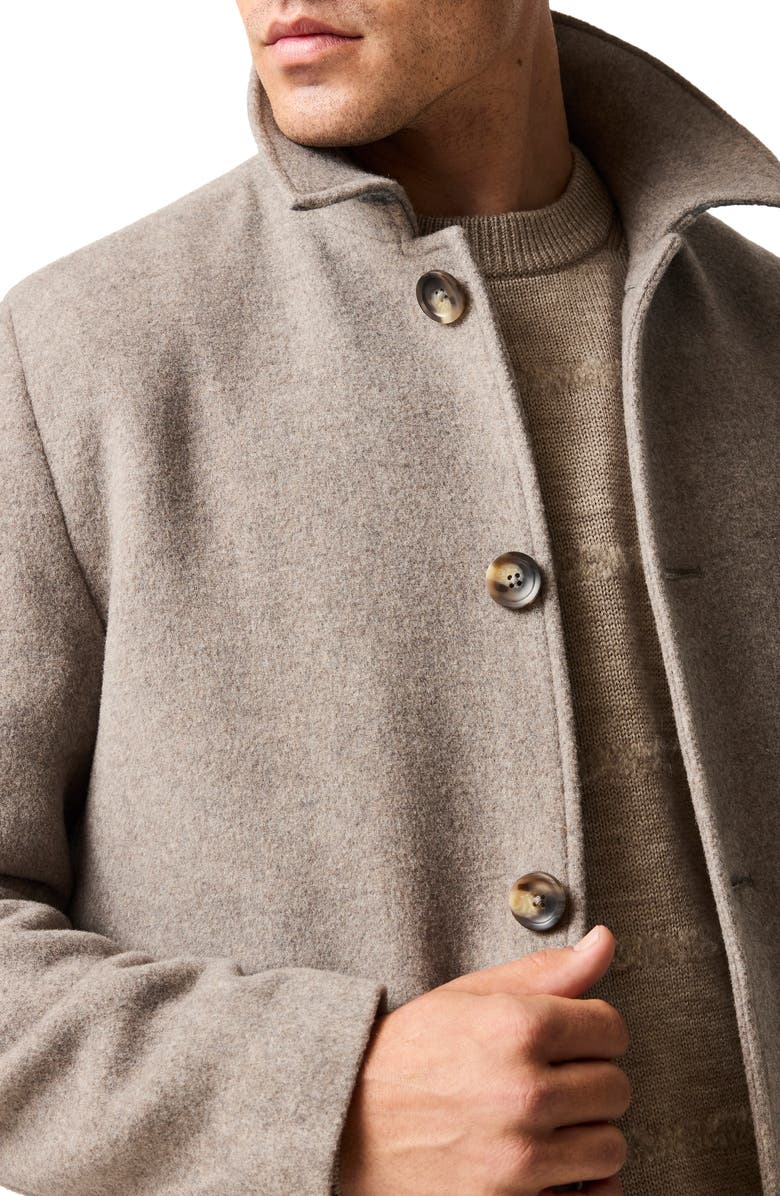 Rodd & Gunn Fitchett Wool Blend Coat, Alternate, color, Natural
