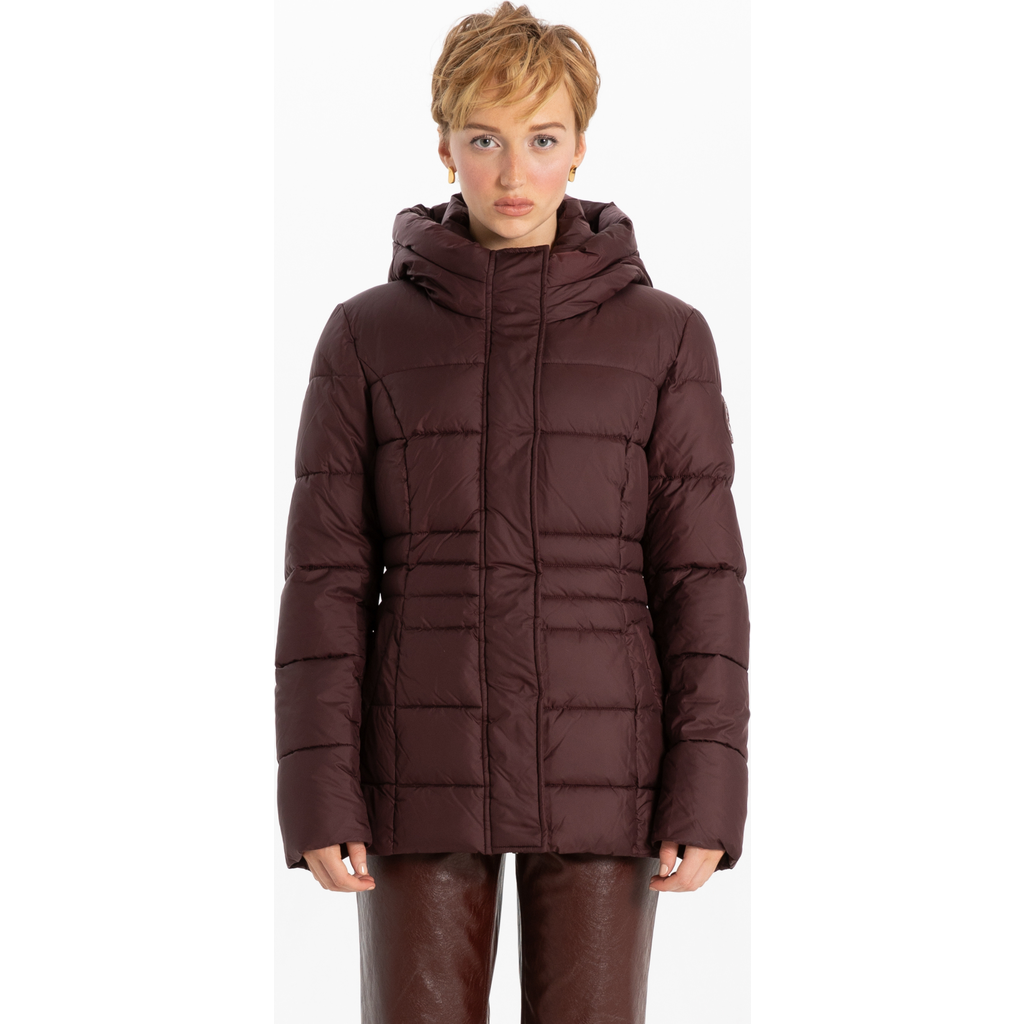 Point Zero Warmth Puffer In Merlot