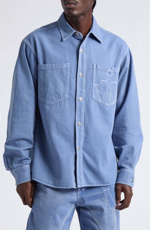 Oversize Cotton Button-Up Shirt