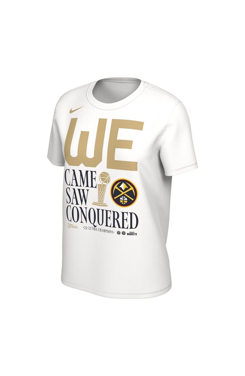 Nike Women's Nike  White Denver Nuggets 2023 NBA Finals Champions Celebration Parade T-Shirt, Alternate, color, 