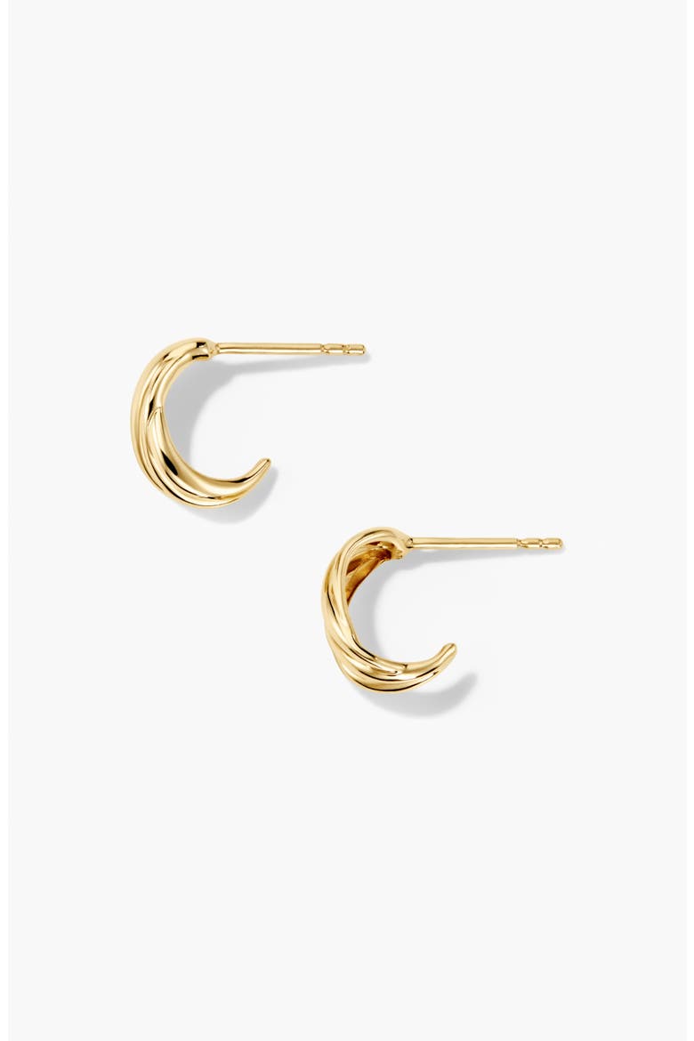 Open Dôme Huggies, Alternate, color, 14k Yellow Gold