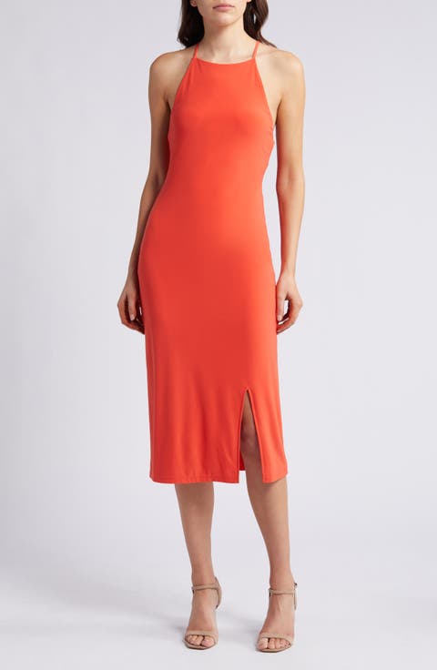Crossback Halter Dress