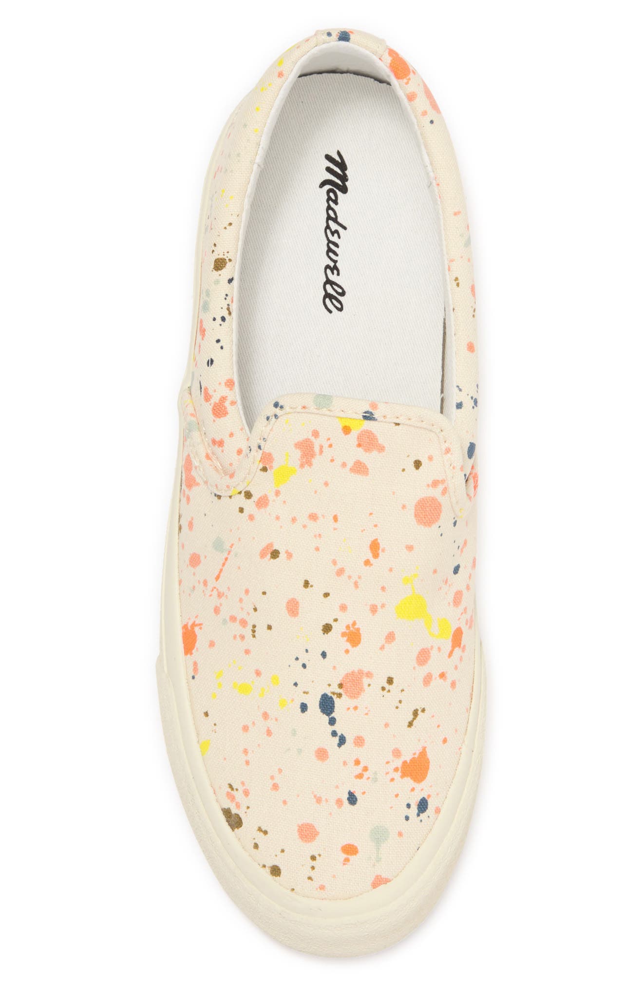Madewell Sidewalk Paint Splatter Slip-On Sneaker, Alternate, color, 