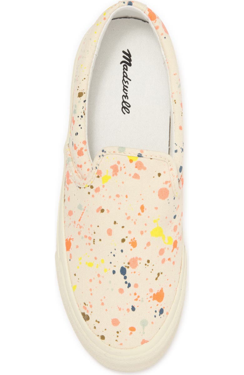 Madewell Sidewalk Paint Splatter Slip-On Sneaker, Alternate, color,