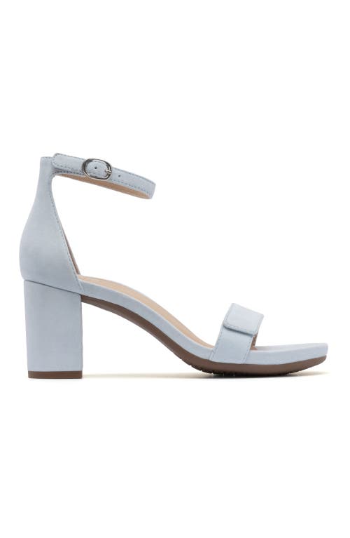 Abeo Tempo Strap In Light Blue Suede - Regular