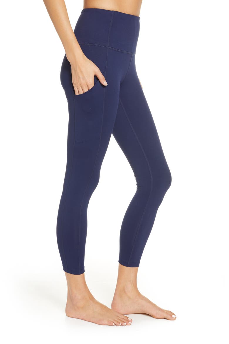 Live In High Waist Pocket 7/8 Leggings, Alternate, color, NAVY MARITIME