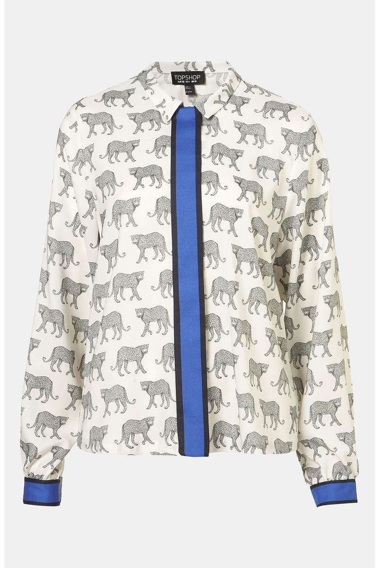 'Cheetah' Shirt, Main, color, CREAM