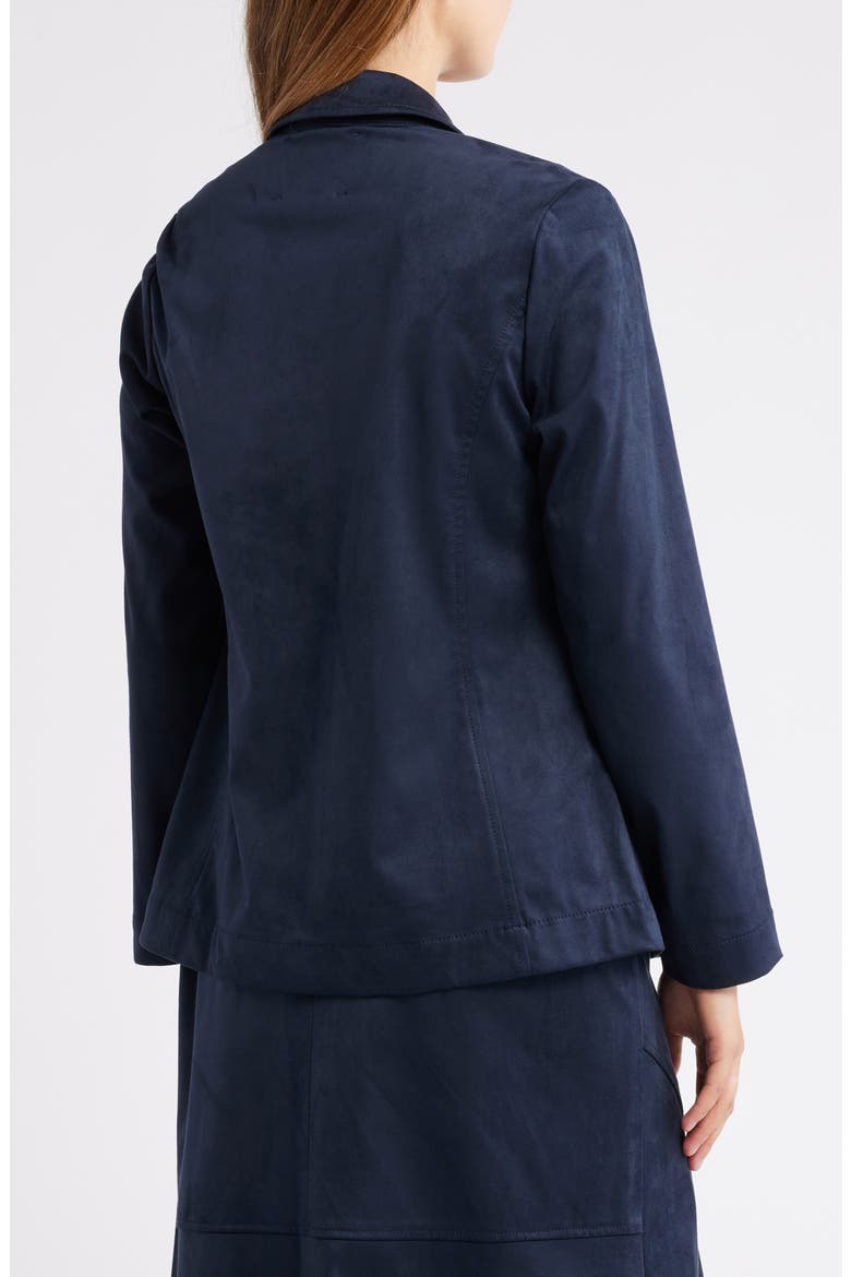 Faux Suede Blazer, Alternate, color, MIDNIGHT