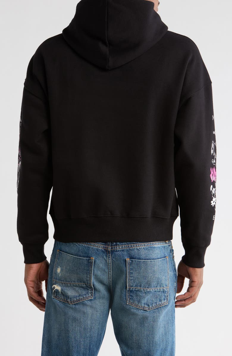 JUNGLES Winter 25 Test Print Pullover Hoodie, Alternate, color, Black