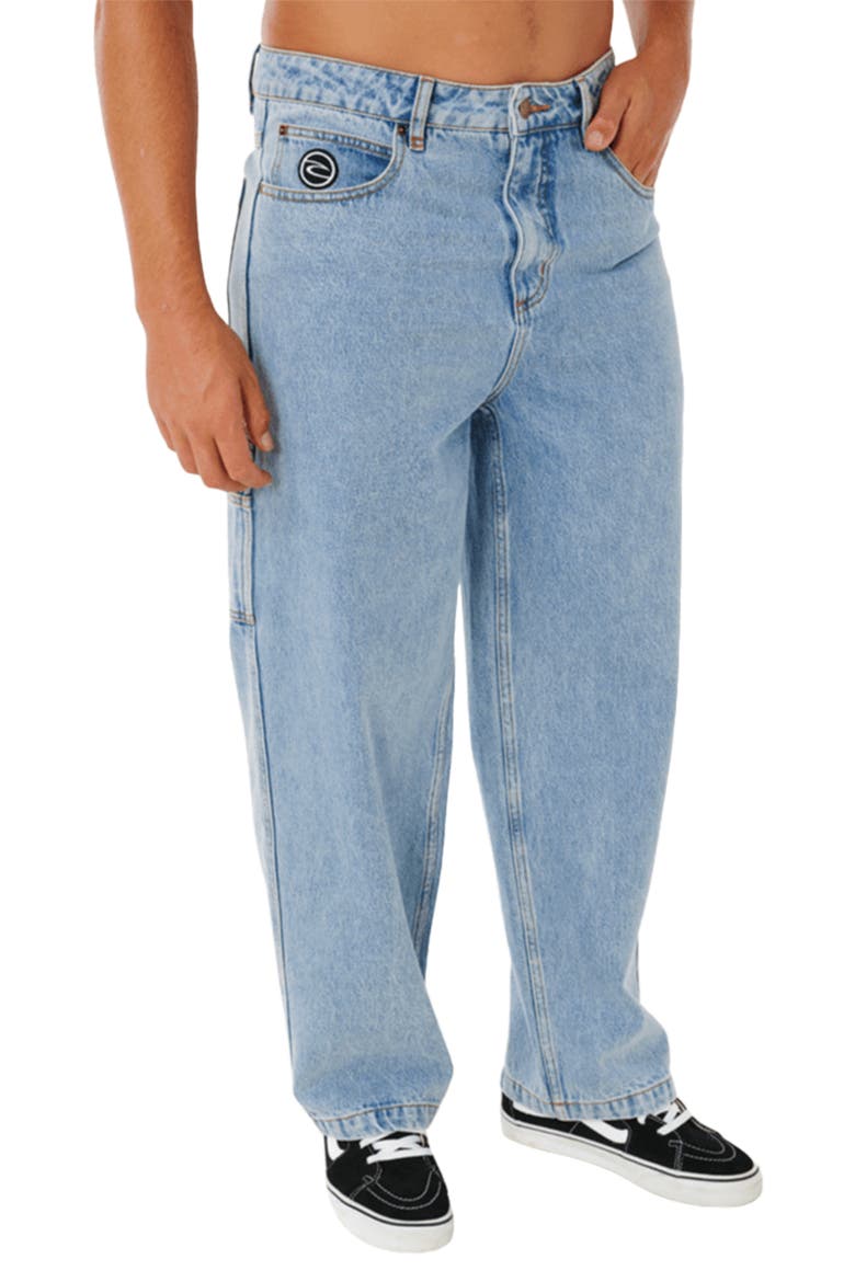Nu Dose Loose Fit Carpenter Jeans, Alternate, color, WASHED BLUE
