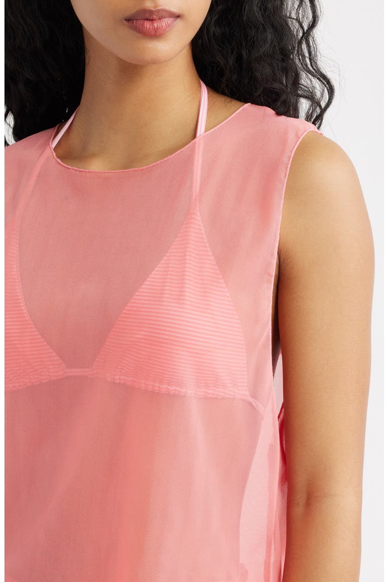 Melody Sheer Mesh Tank, Alternate, color, PINK