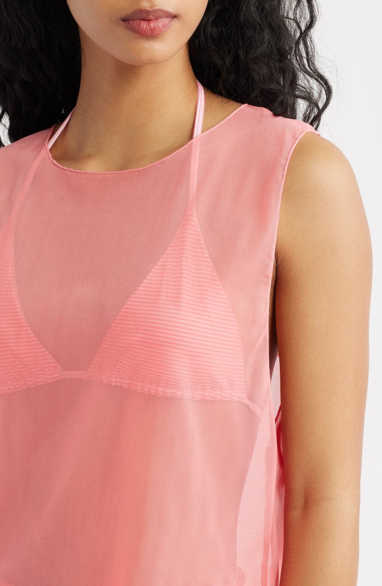 Bella Venice Melody Sheer Mesh Tank, Alternate, color, Pink