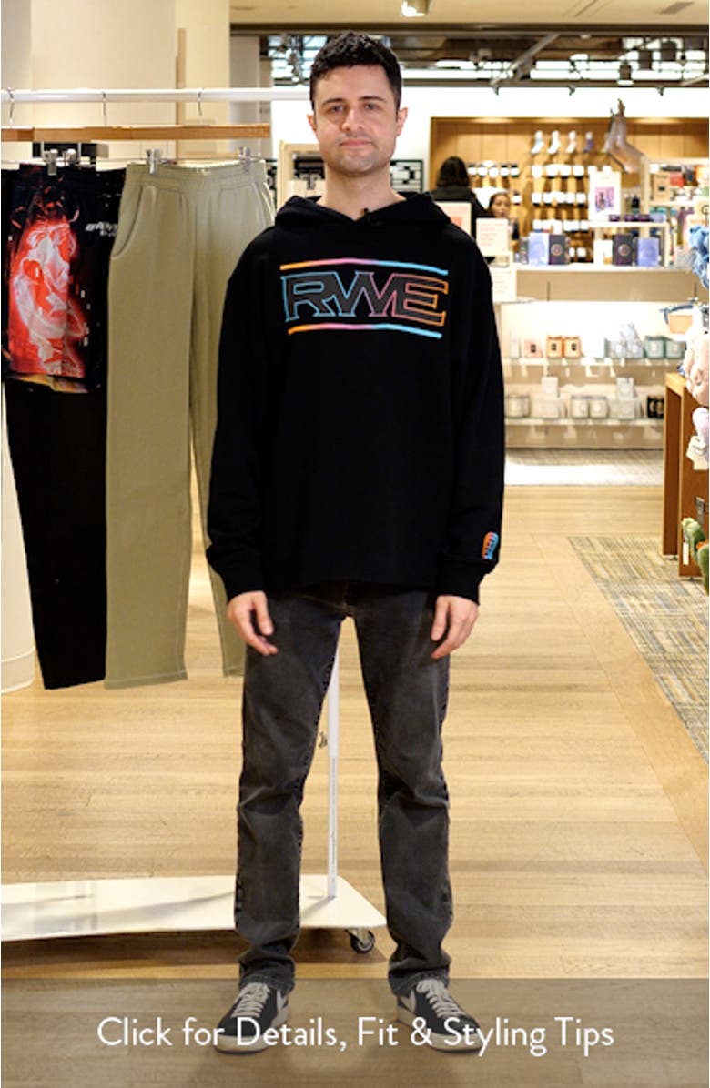 Elite RWE Oversize Raw Edge Tie Dye Logo Hoodie, sales video thumbnail