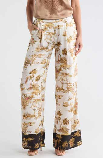 Tavia Wide Leg Silk Pants