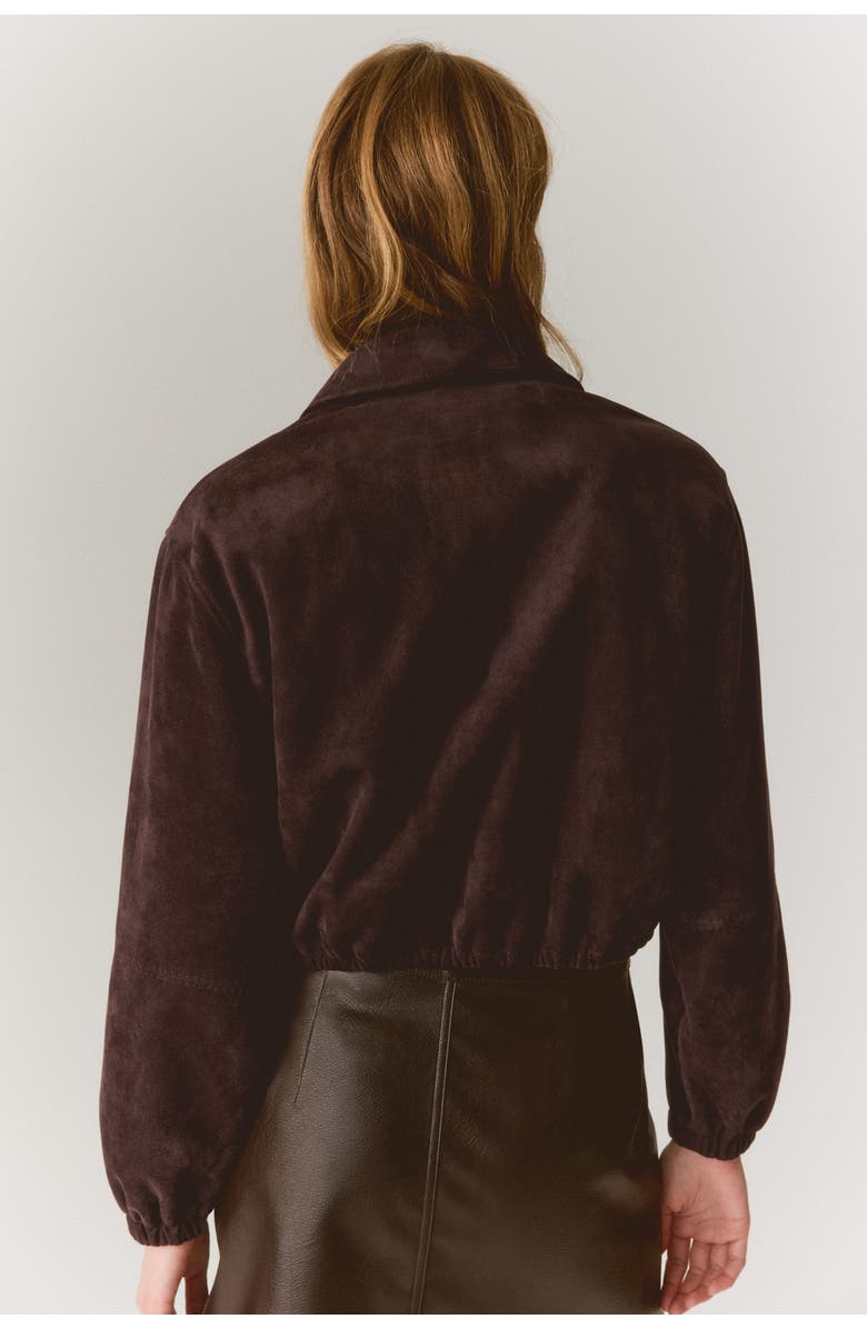 H&M Jacket with collar, Alternate, color, Dark Brown