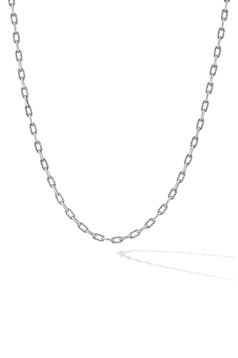 Men's DY Madison® Chain Necklace, 3mm, Main, color, STERLING SILVER