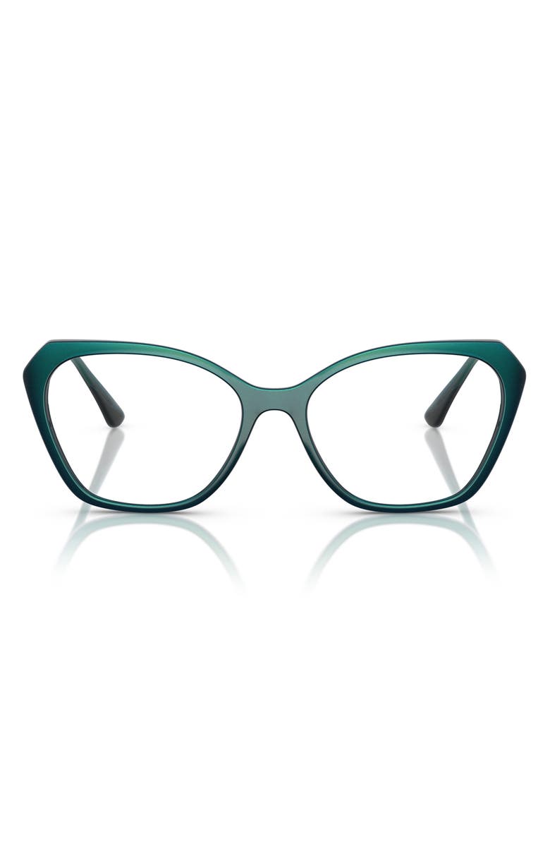 VOGUE 54mm Irregular Optical Glasses, Main, color, Blue