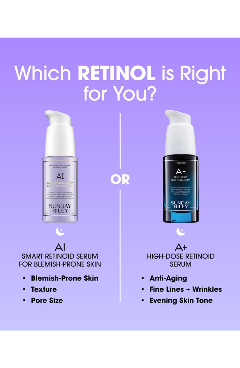 Sunday Riley AI Smart Retinoid Serum for Blemish-Prone Skin, Alternate, color, 