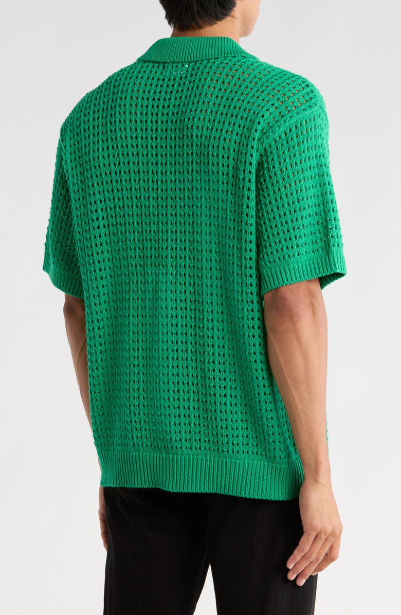 Obey Kody Open Stitch Polo, Alternate, color, Green