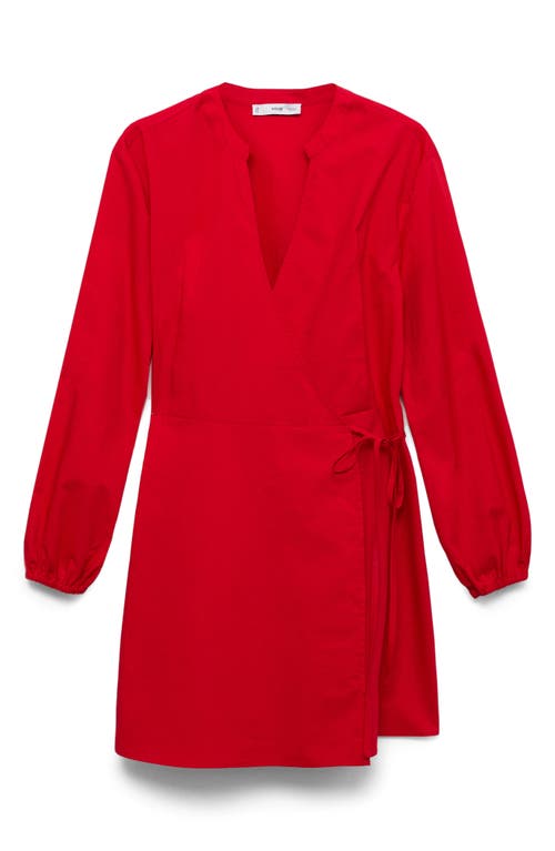 Mango Robe Cache-caur Coton Rouge - Femme - Xl - In Red