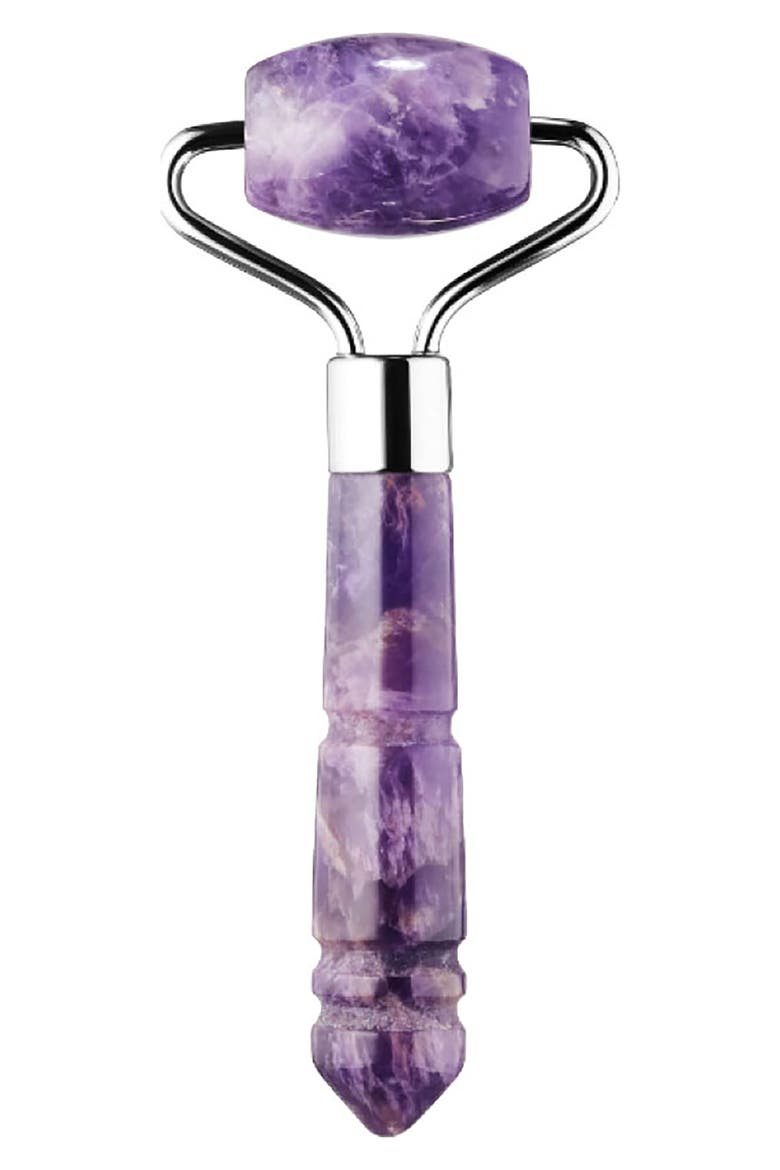 Mini Amethyst Facial Roller, Main, color, NO COLOR