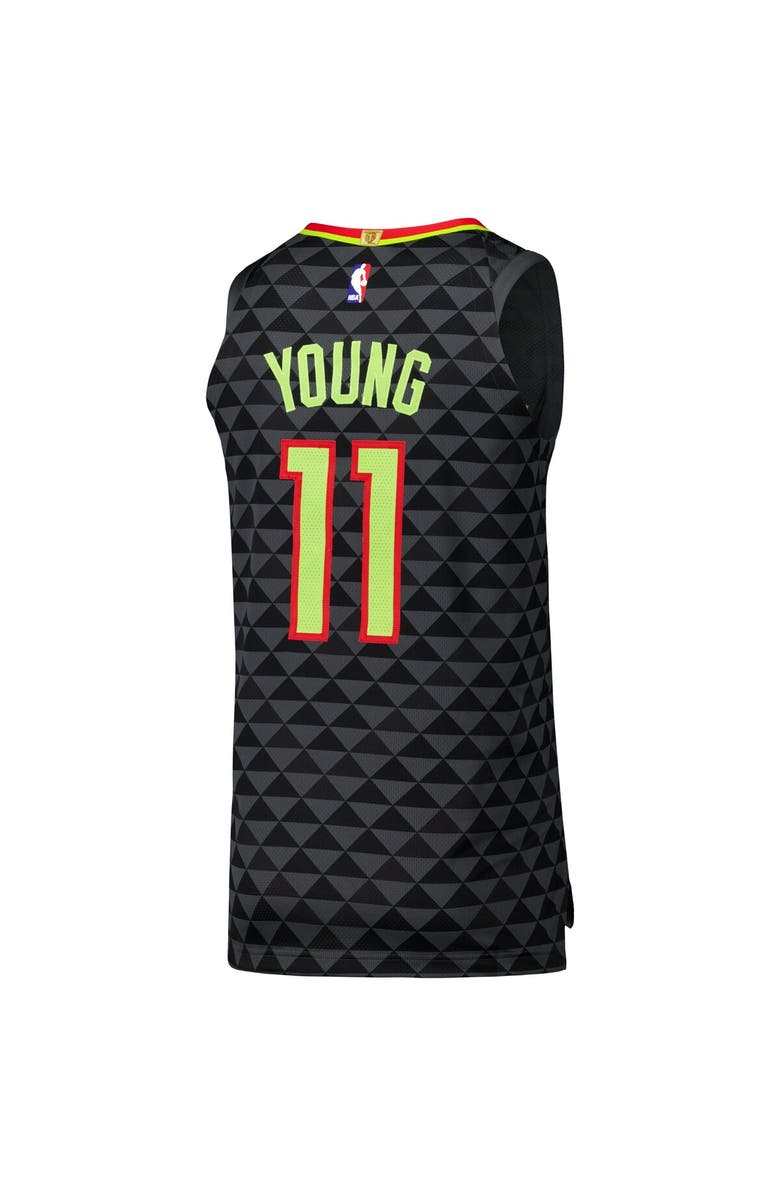 Nike Men's Nike Trae Young Black Atlanta Hawks Authentic Player Jersey - Icon Edition, Alternate, color, Black