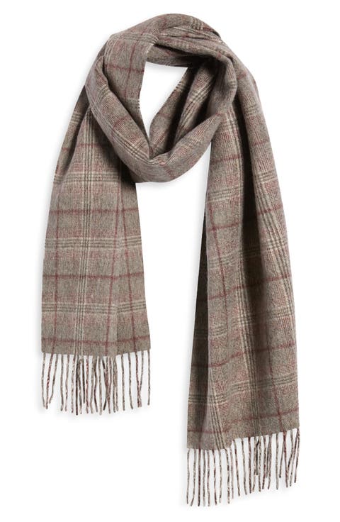 Plaid Cashmere Scarf