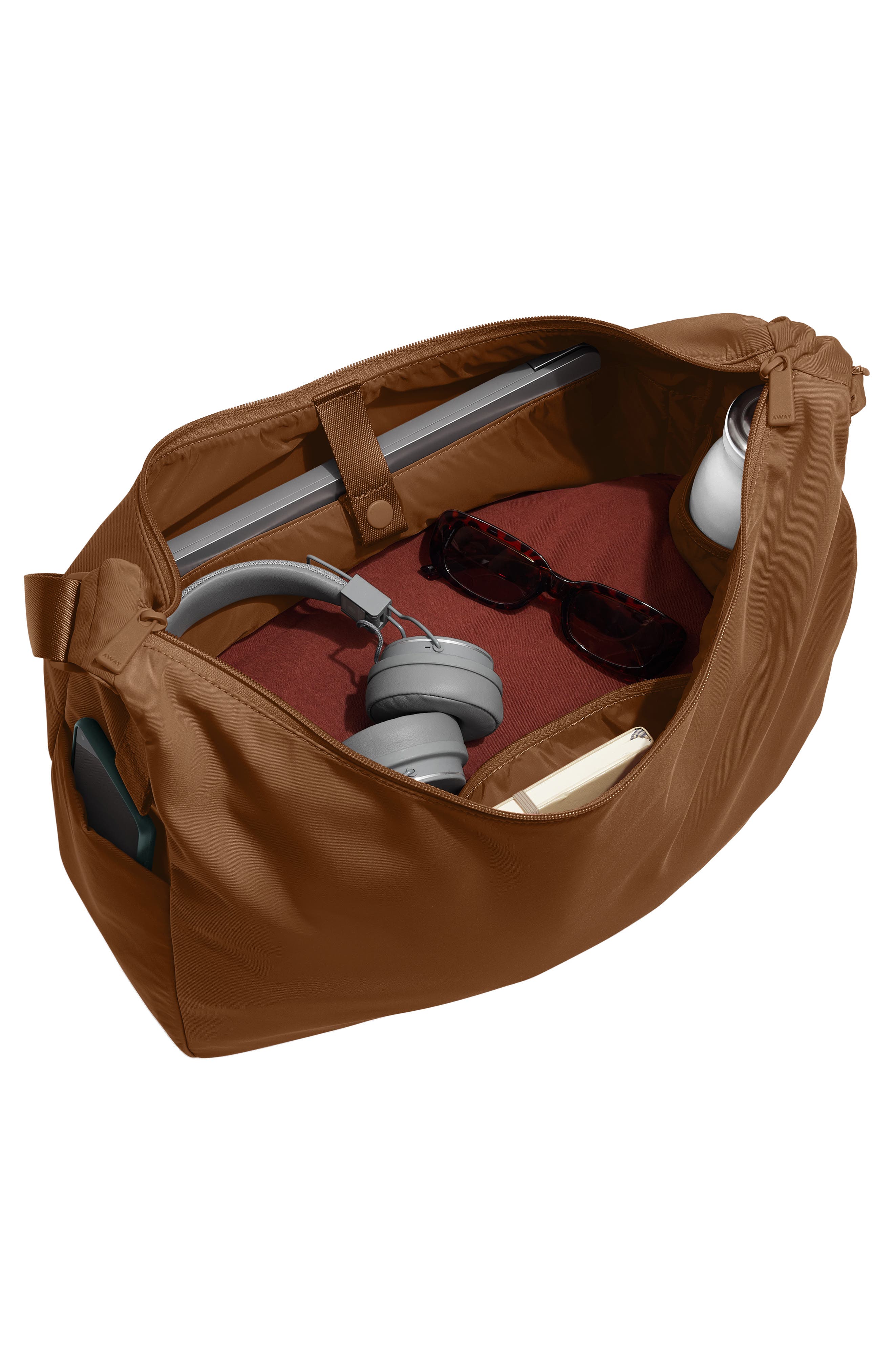 Away Large Featherlight Crossbody Bag, Alternate, color, Amaro Brown