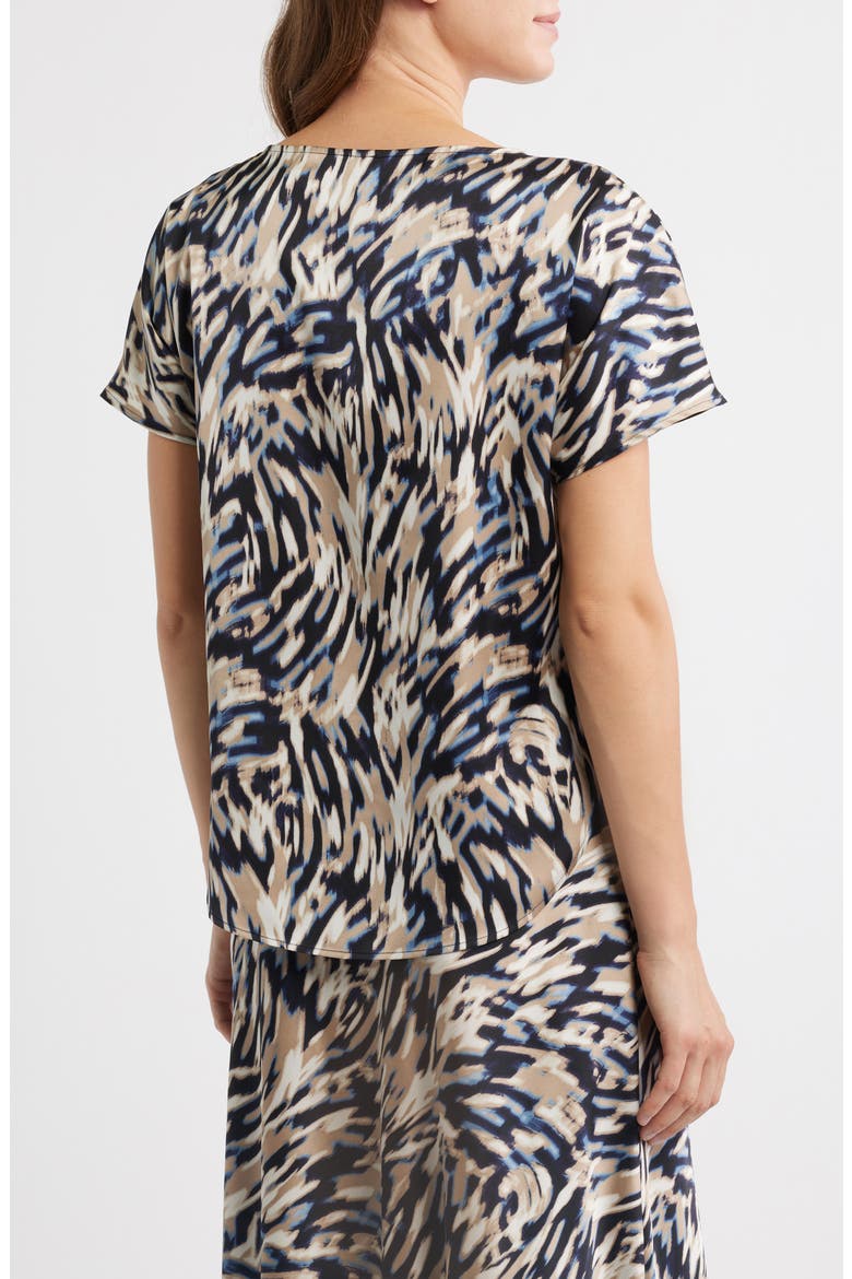 Print Bateau Neck Top, Alternate, color, DUTCH BLUE MULTI