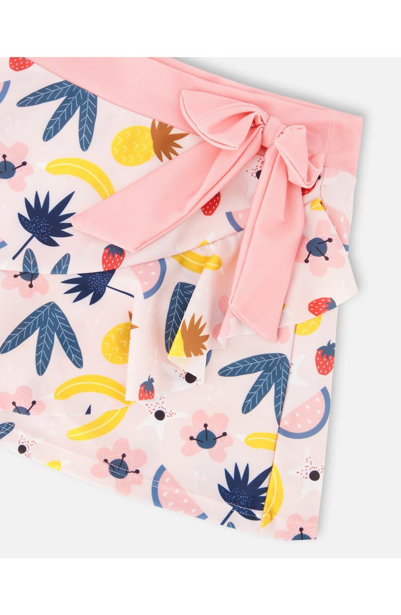Deux par Deux Fruits Beach Skirt Cover-Up, Alternate, color, Pink Printed Fruits