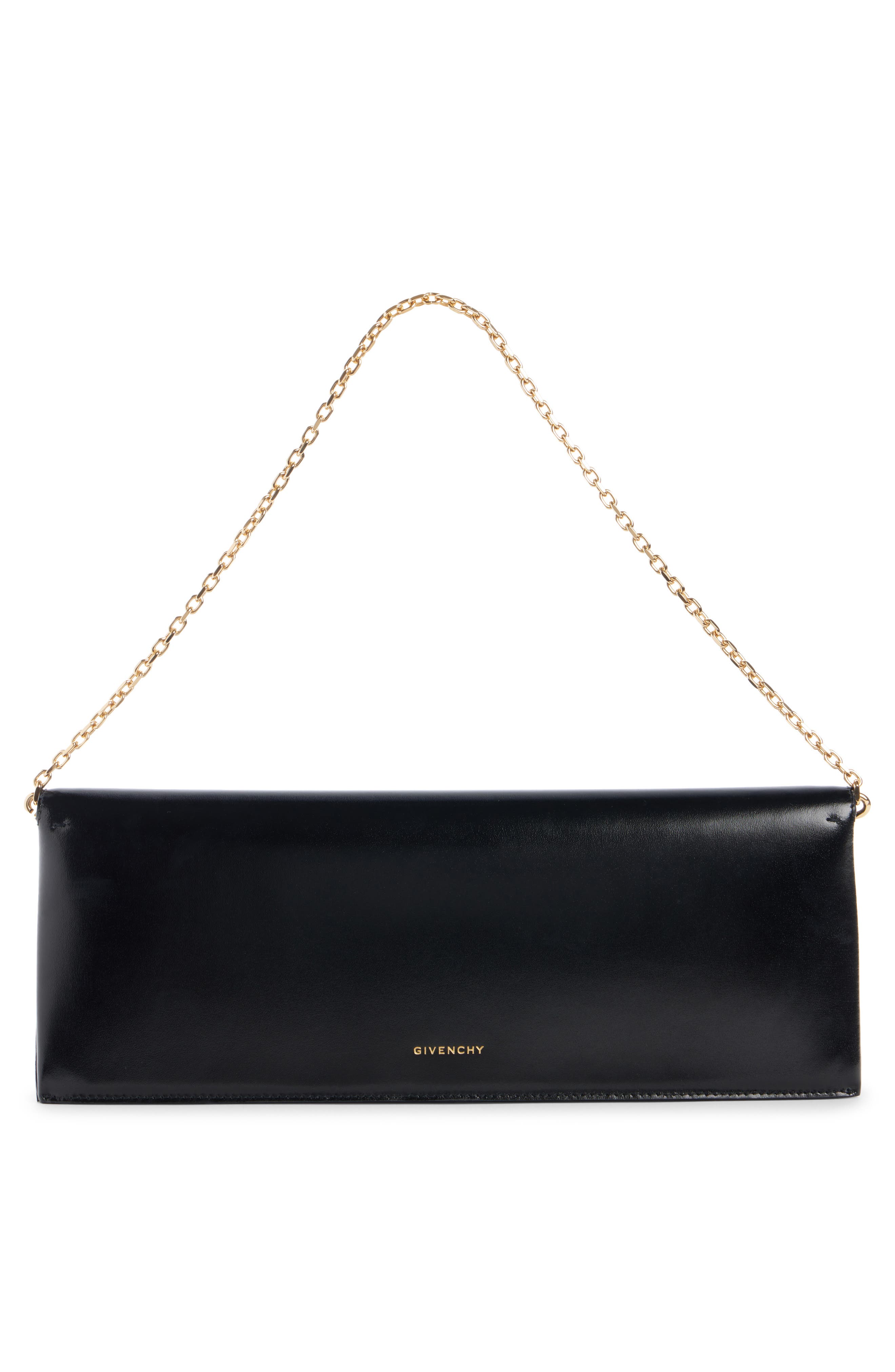 Givenchy 4G Liquid Logo Long Calfskin Clutch, Alternate, color, 