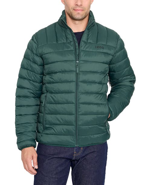 Izod Classic Puffer Jacket In Green