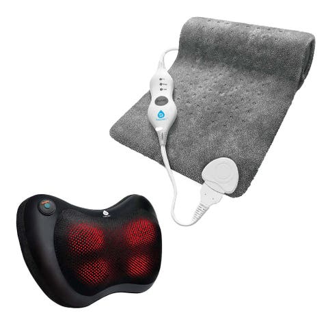 Shiatsu Massager & Heating Pad Therapy Set