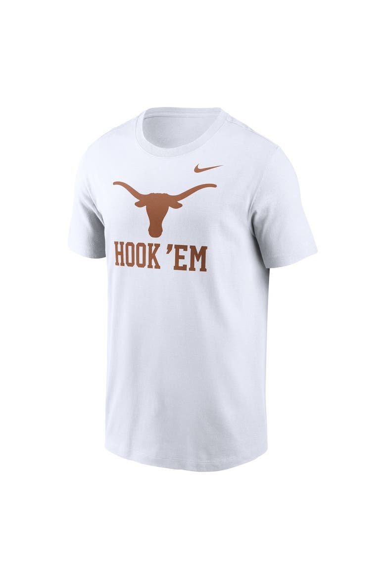 Men's Nike  White Texas Longhorns Primetime Logo Mantra T-Shirt, Alternate, color, White