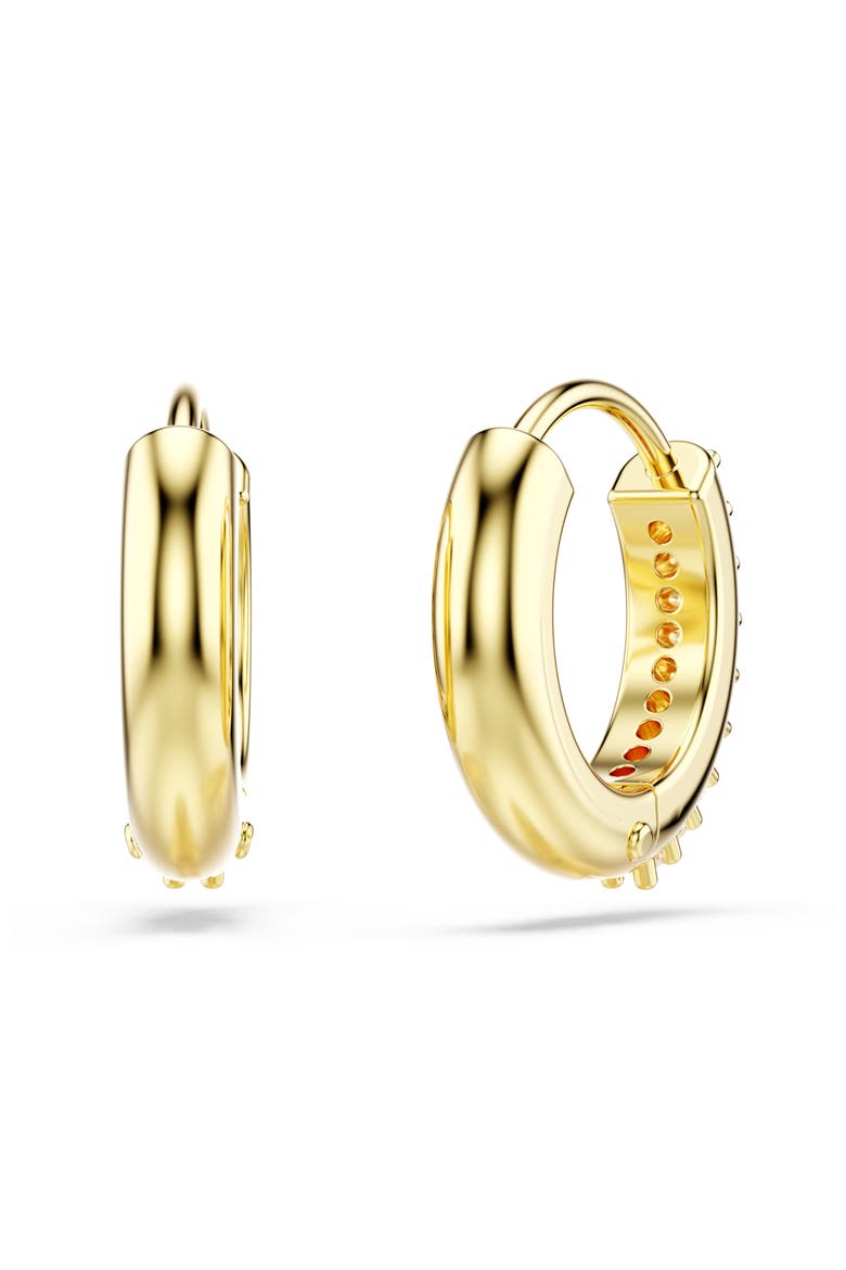 Matrix Mini Hoop Earrings, Alternate, color, WHITE/ GOLD