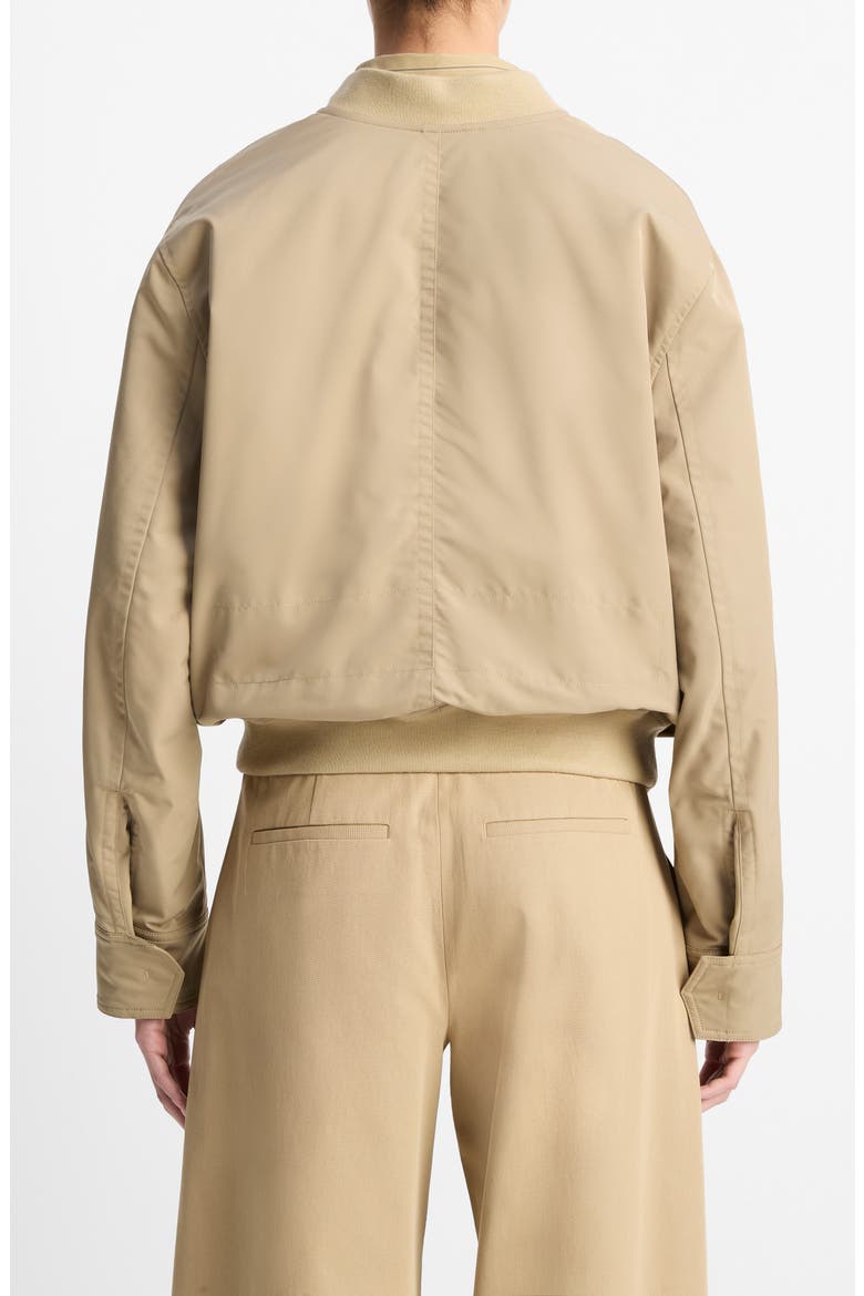 Relaxed Tech Bomber Jacket, Alternate, color, FAWN