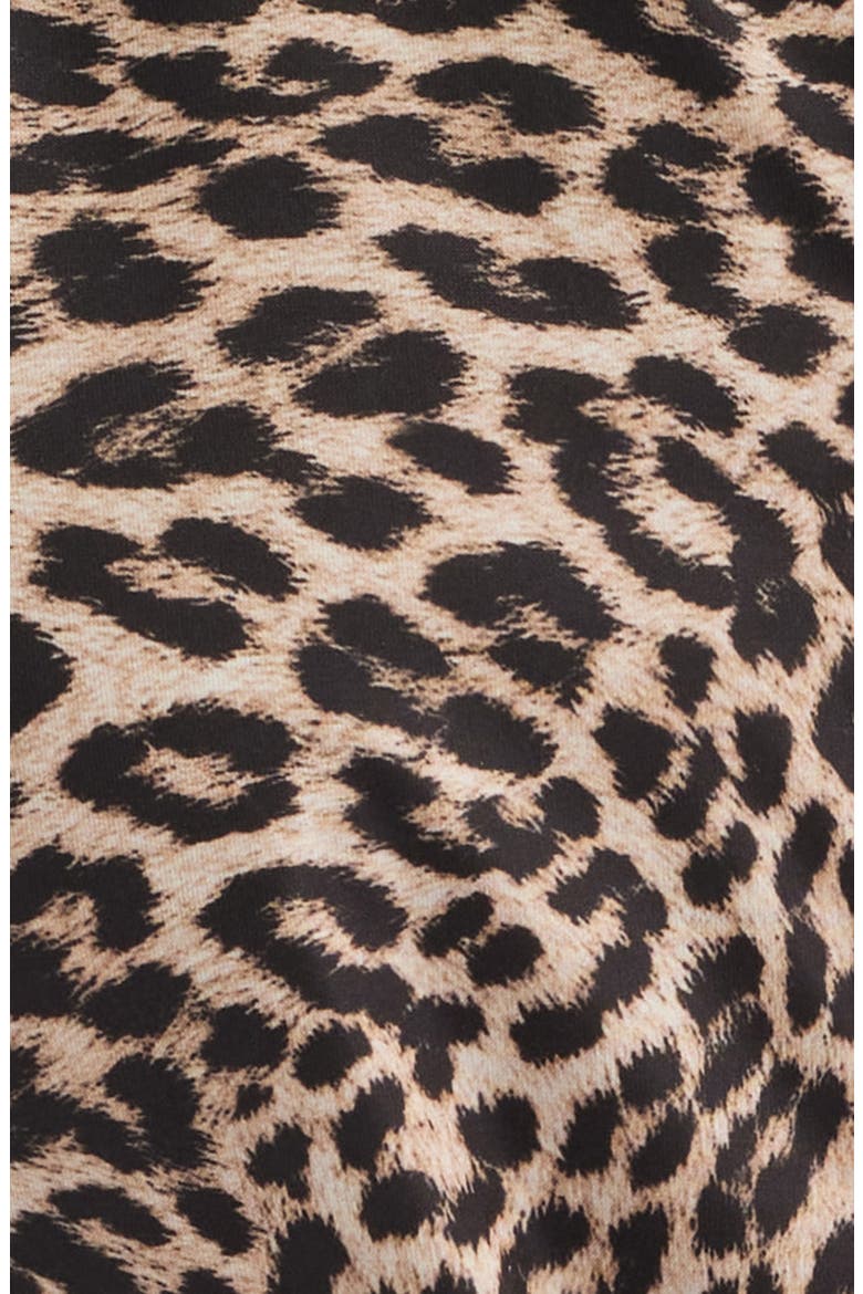 Stella Leopard Print Midi Dress, Alternate, color, NATURAL MULTI