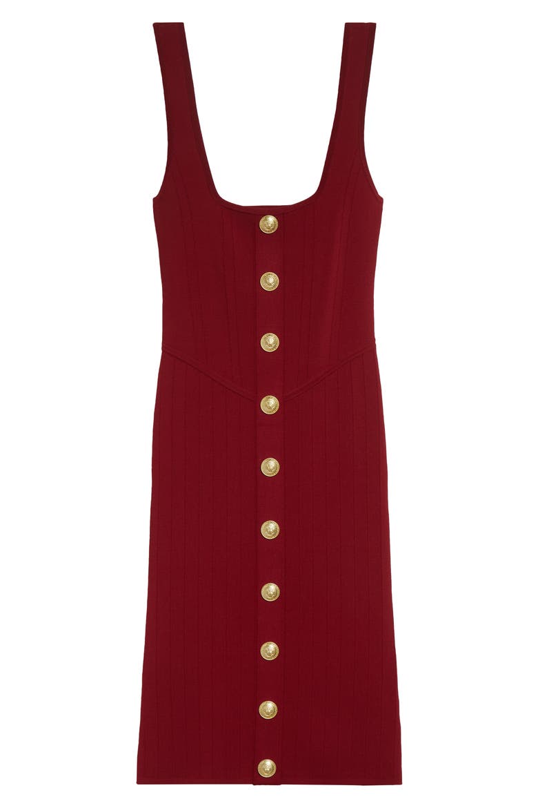Soleil Body-Con Knit Dress, Alternate, color, BLACK CHERRY/ GOLD