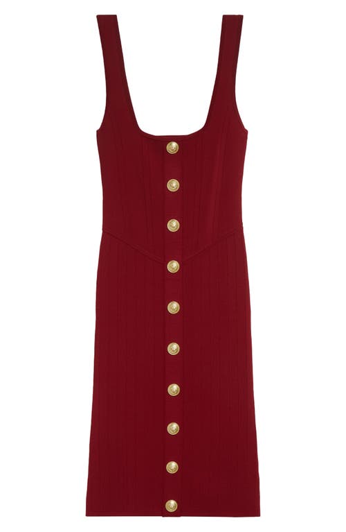 L'agence Soleil Body-con Knit Dress In Brown