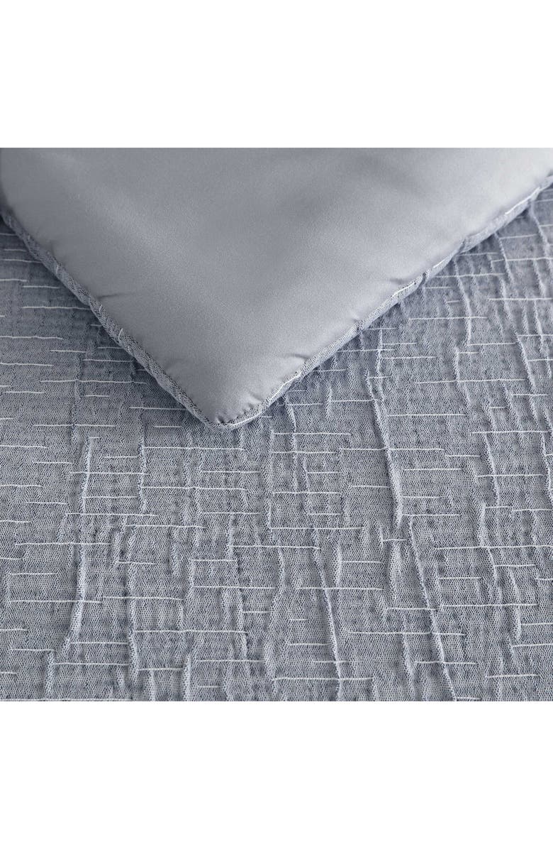 Nautica l Stitch Textured Comforter Set, Alternate, color, Grey