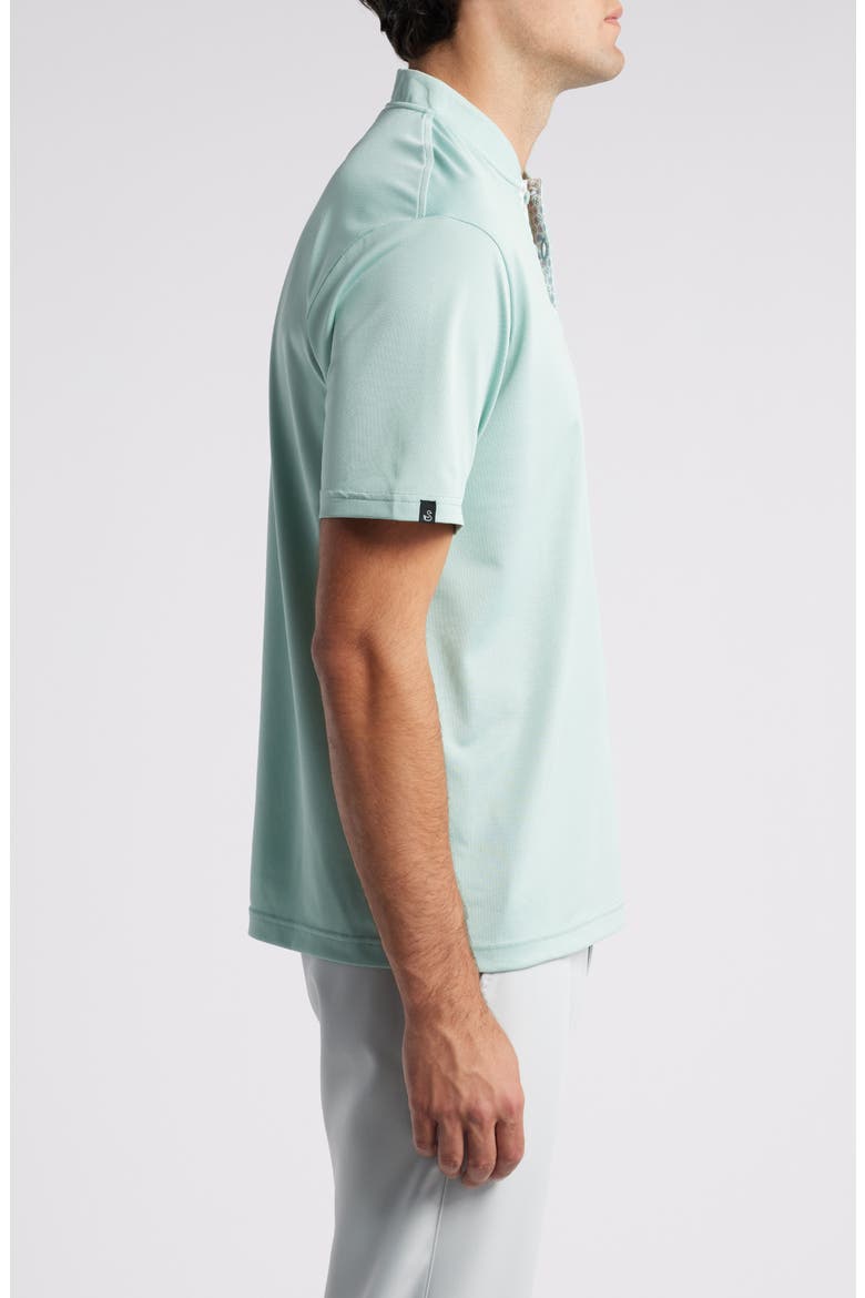 Van Solid Blade Collar Polo, Alternate, color, SURF SPRAY